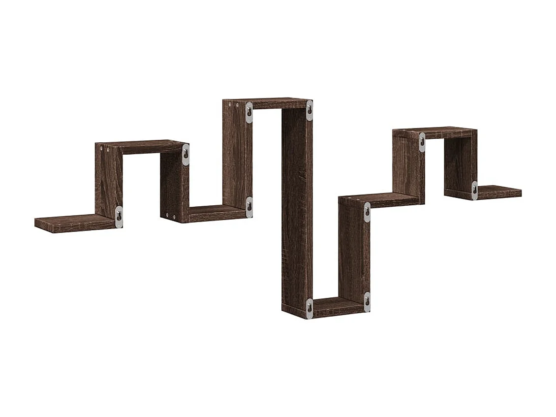 Étagère murale chêne marron 104,5x10x43 cm bois d'ingénierie