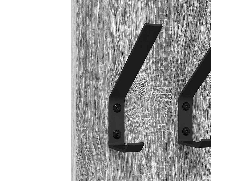 Perchero de pared Sonoma gris 20 x 1,5 x 100 cm