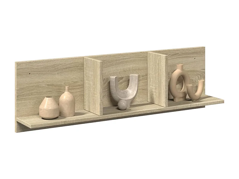 Wandkast 100x16,5x30 cm Sonoma eiken bewerkt hout