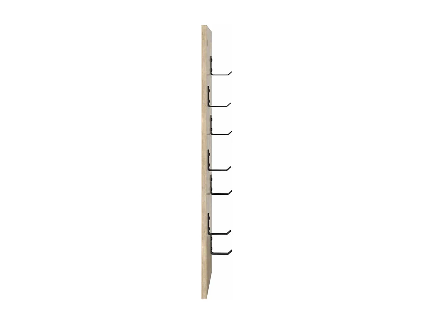 Appendiabiti da parete in rovere Sonoma da parete 30 x 1,5 x 80 cm