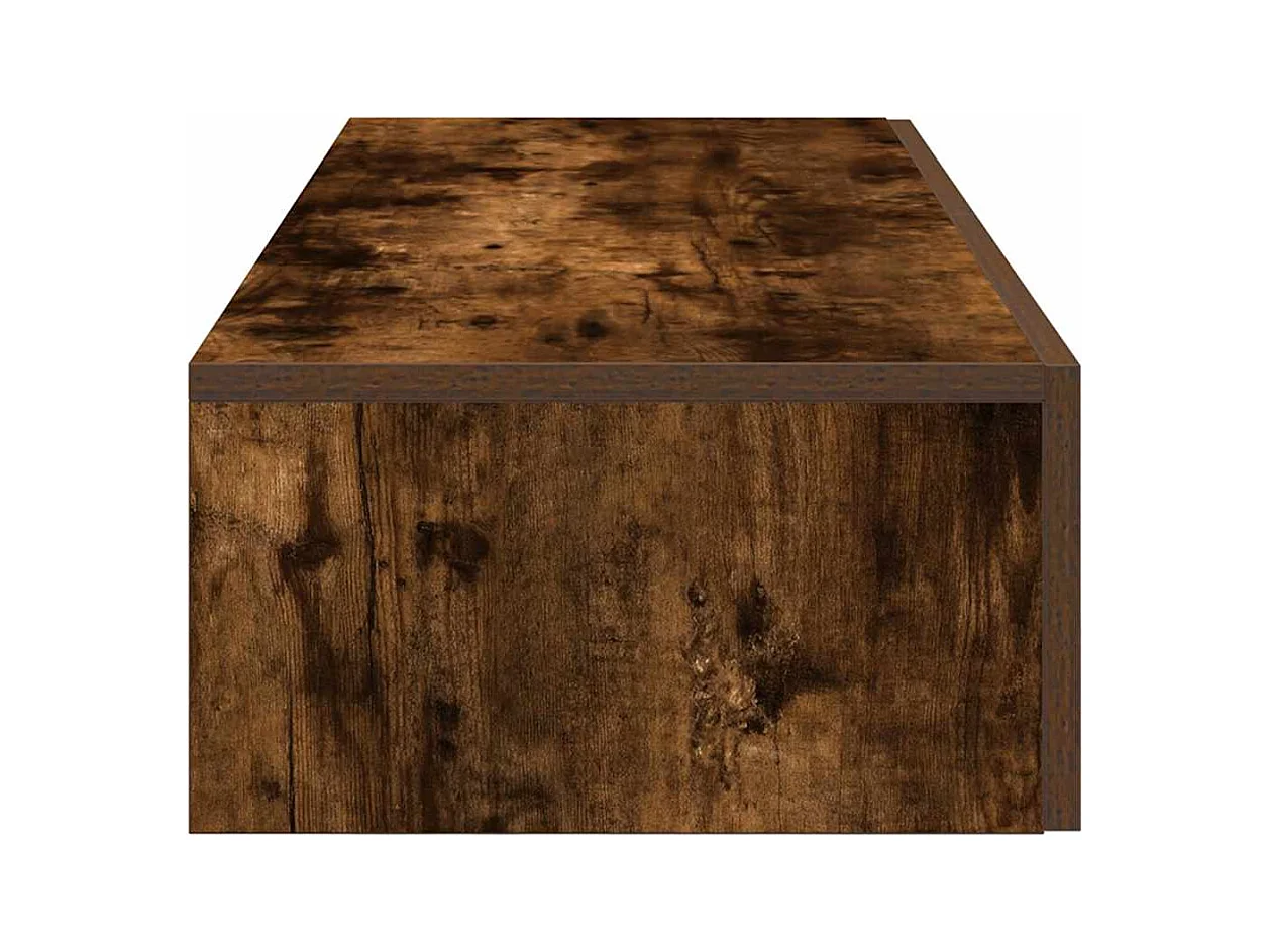 Mensola da parete con cassetti in legno ingegnerizzato rovere affumicato