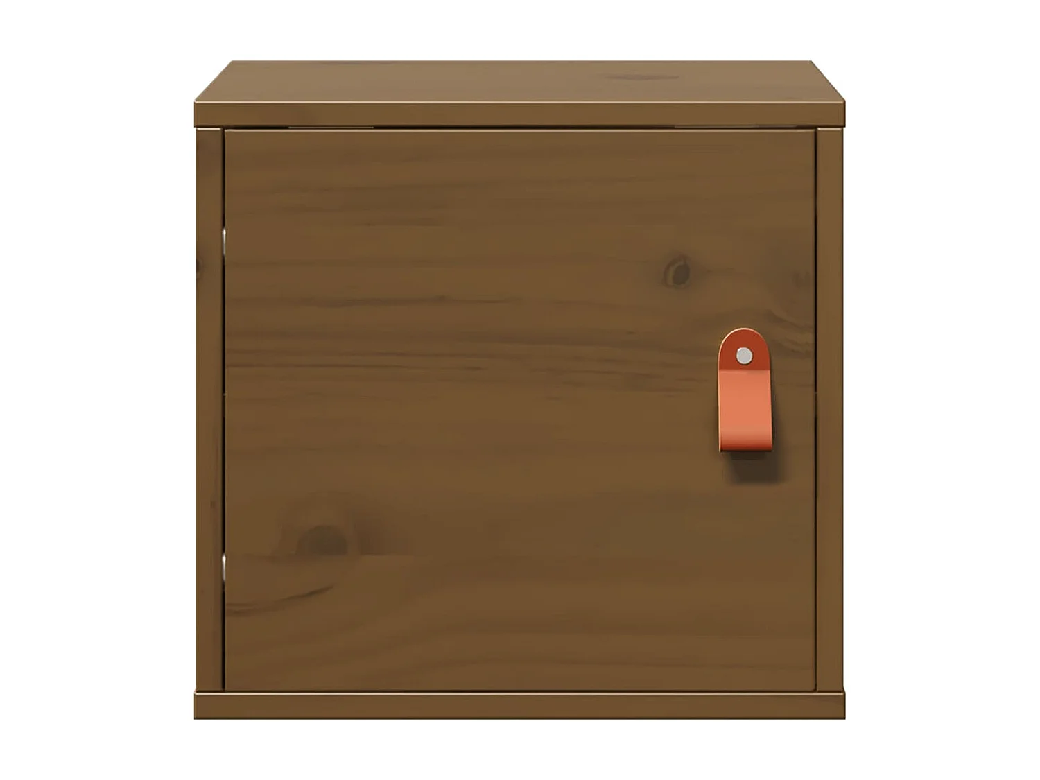 Armario de pared marrón miel 31,5x30x30 cm Madera maciza de pino