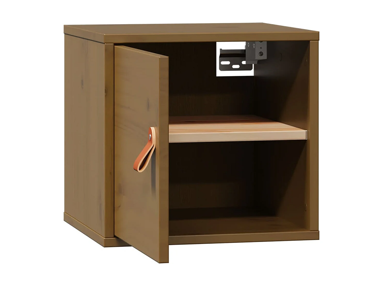 Armoire murale Marron miel 31,5x30x30 cm Bois de pin massif