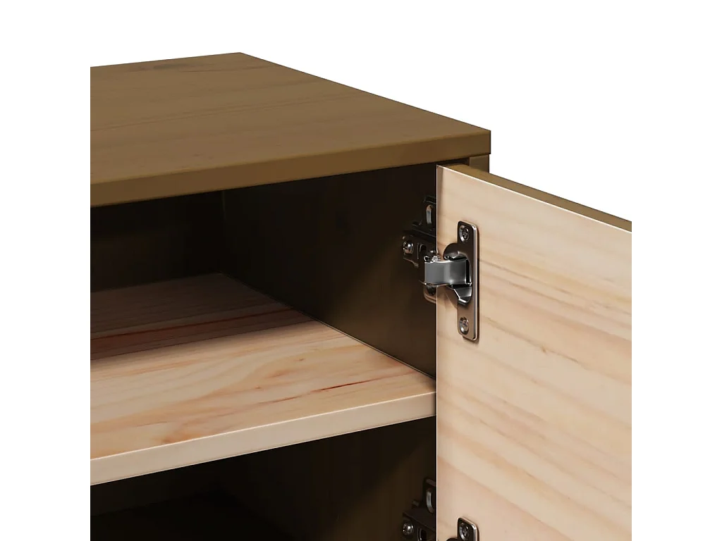 Armoire murale Marron miel 31,5x30x30 cm Bois de pin massif