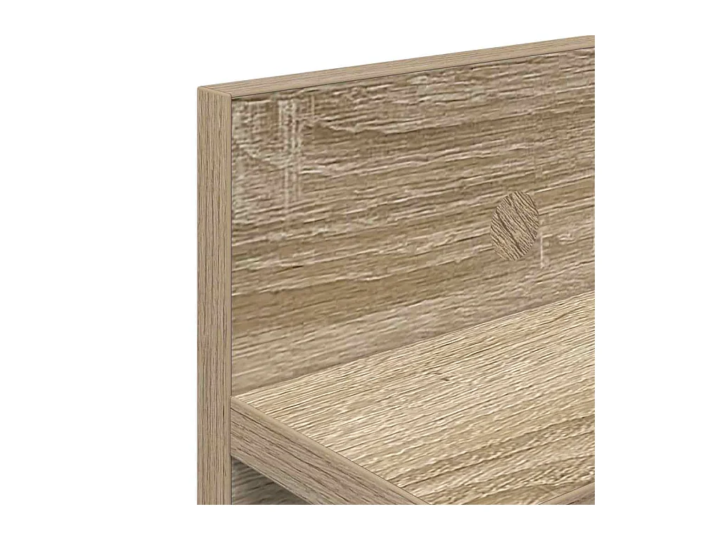 Porte-manteau mural avec étagère Chêne sonoma 80 x 10.5 x 18 cm