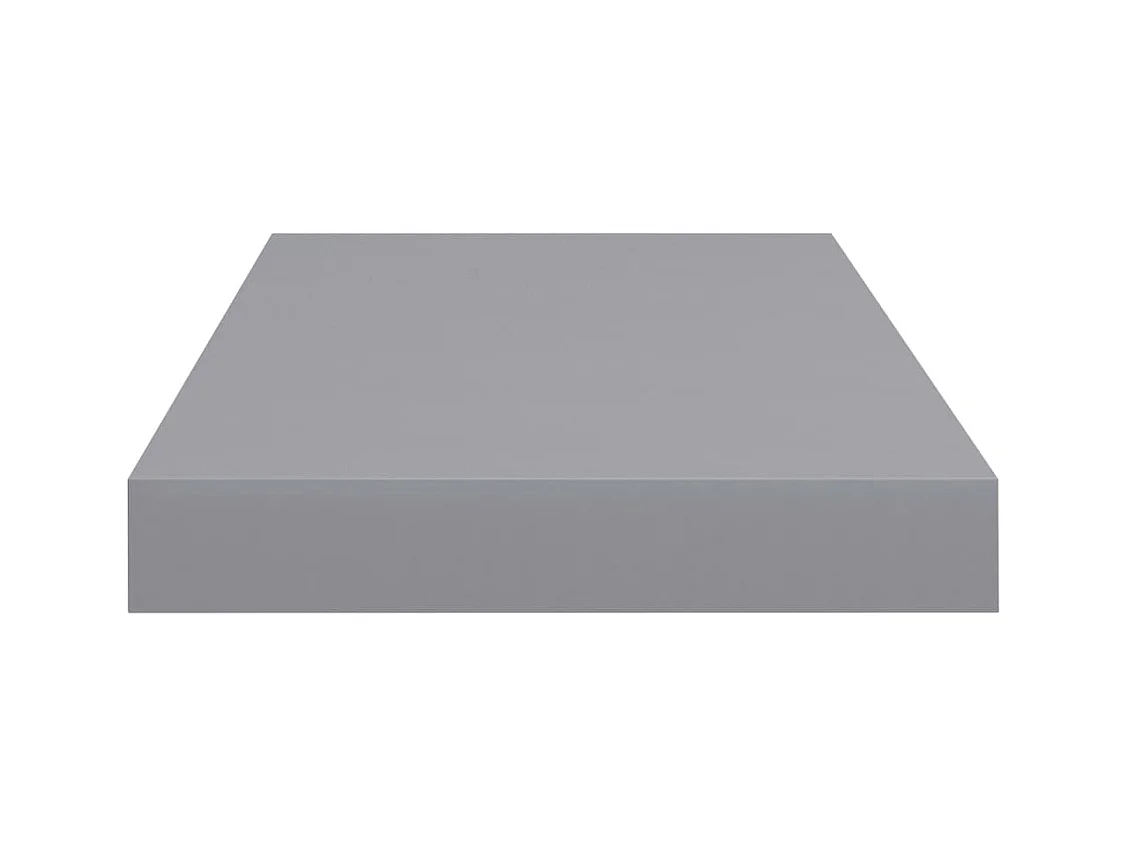 Estantes flotantes de pared 4 piezas gris 50x23x3,8 cm MDF