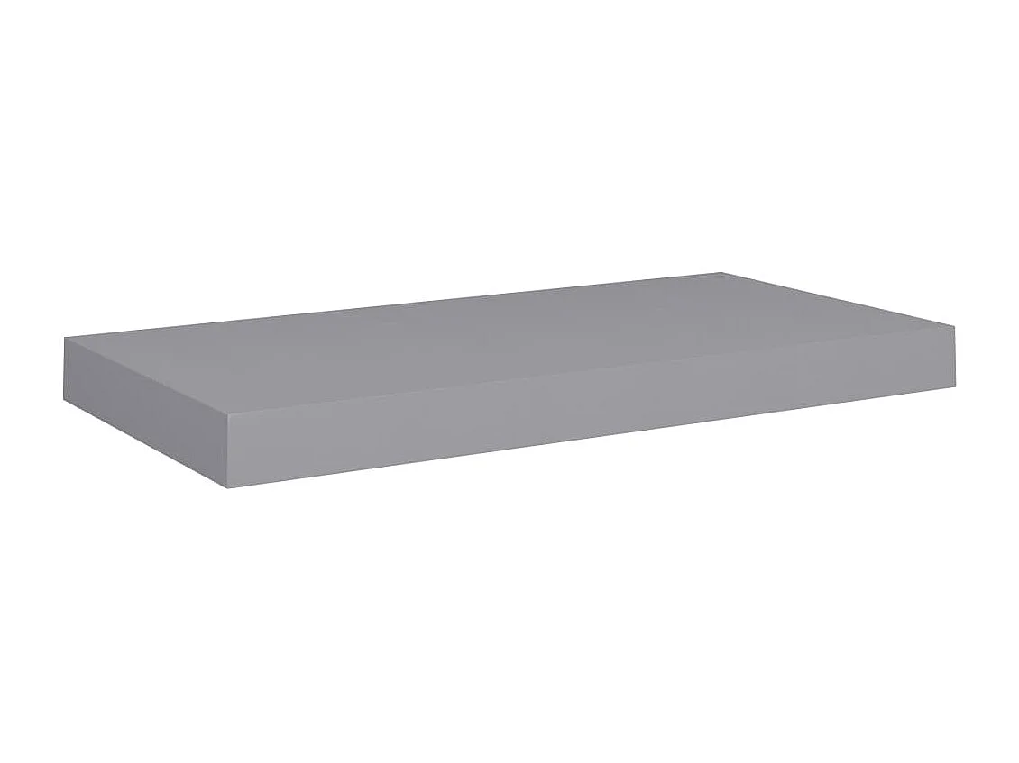 Étagères murales flottantes 4 pcs gris 50x23x3,8 cm MDF