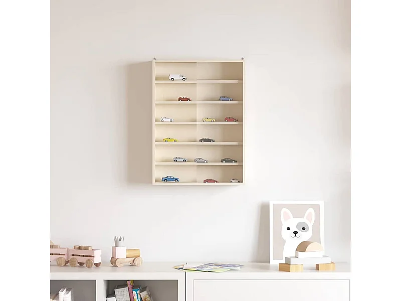 Scatola espositiva in legno marrone 40 x 8,5 x 54 cm compensato