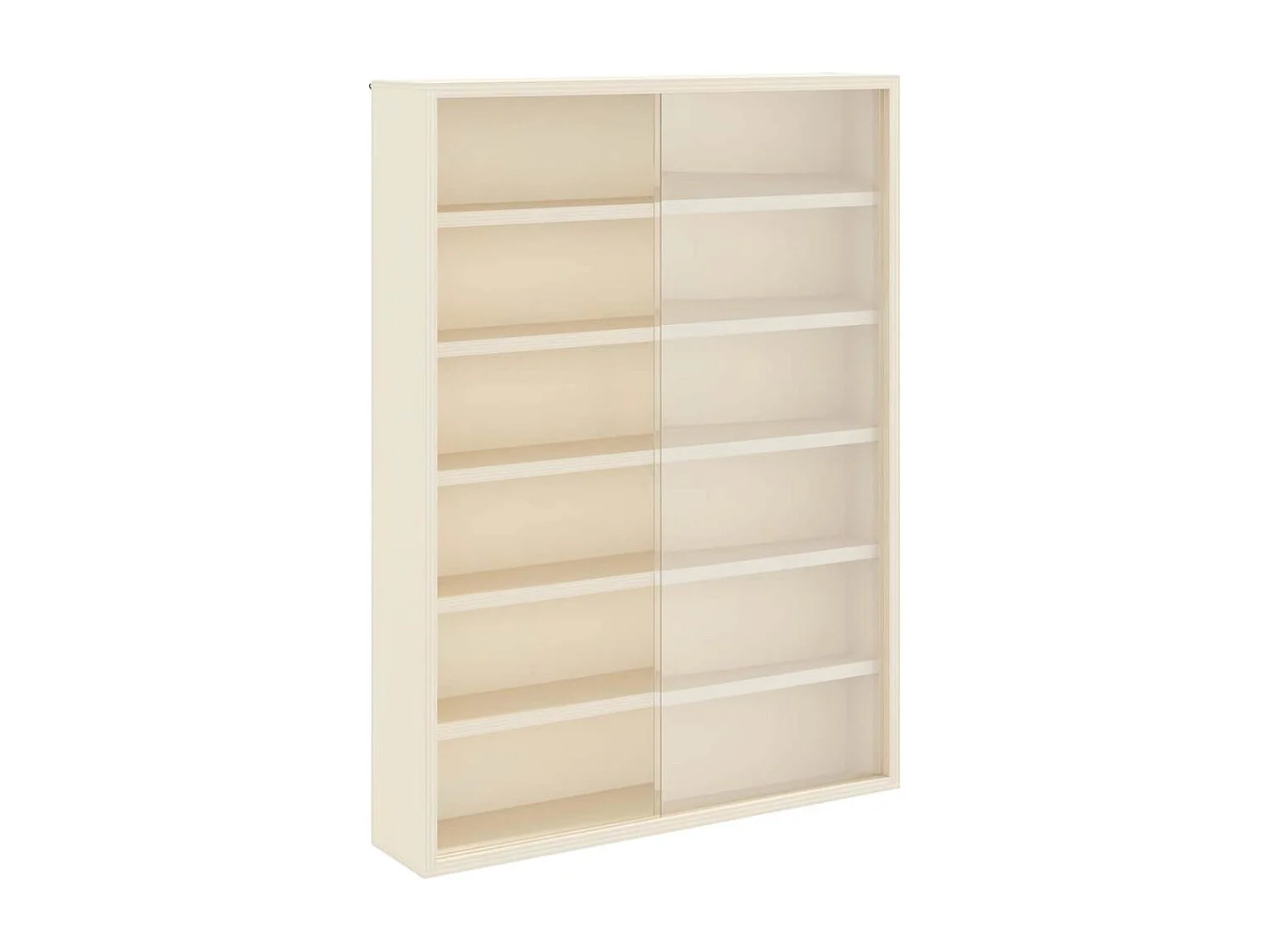 Braune Holzvitrine 40 x 8,5 x 54 cm Sperrholz
