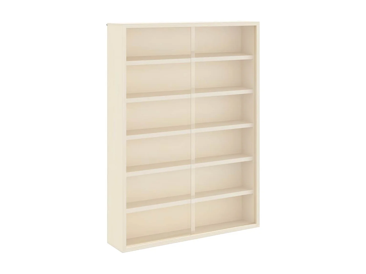 Braune Holzvitrine 40 x 8,5 x 54 cm Sperrholz