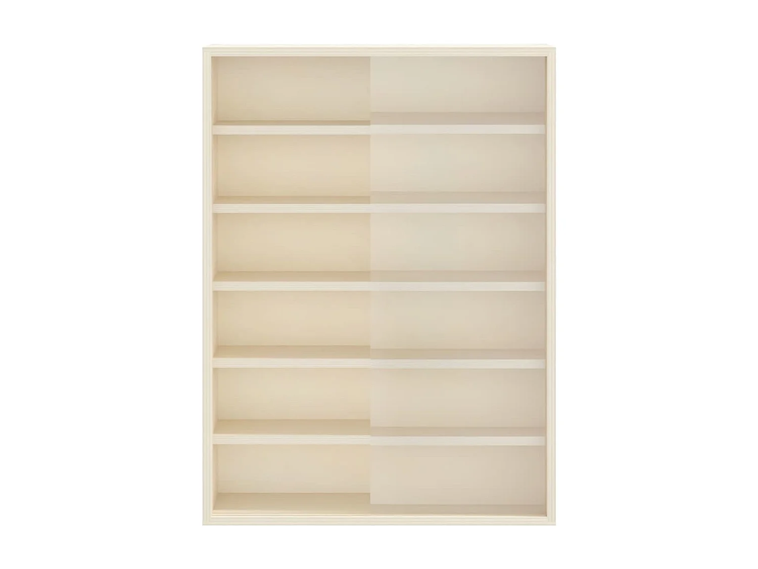 Braune Holzvitrine 40 x 8,5 x 54 cm Sperrholz