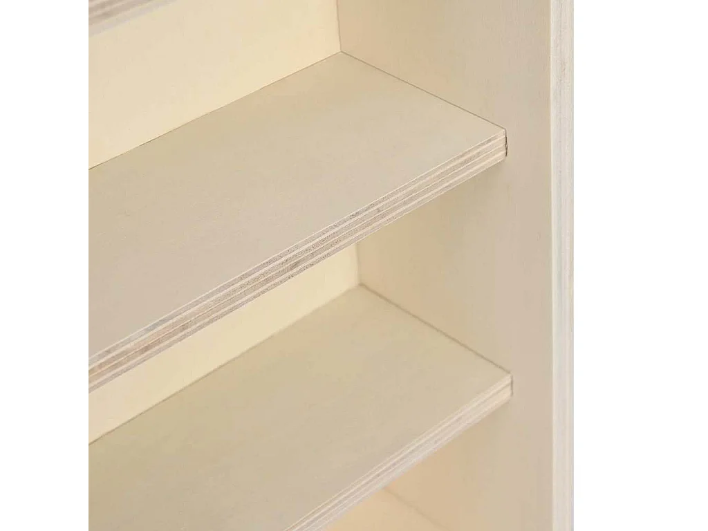 Braune Holzvitrine 40 x 8,5 x 54 cm Sperrholz