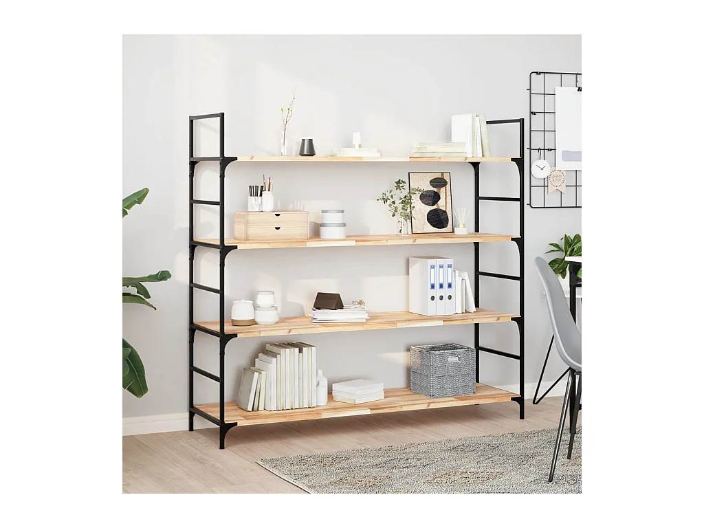 Estantes flotantes 2 uds 140x40x2 cm acacia maciza sin tratar