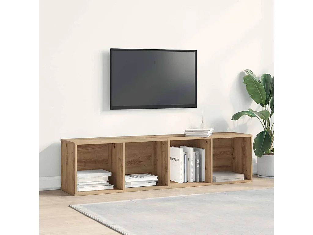 Librería/Mueble TV madera vieja 36x30x143cm madera de ingeniería