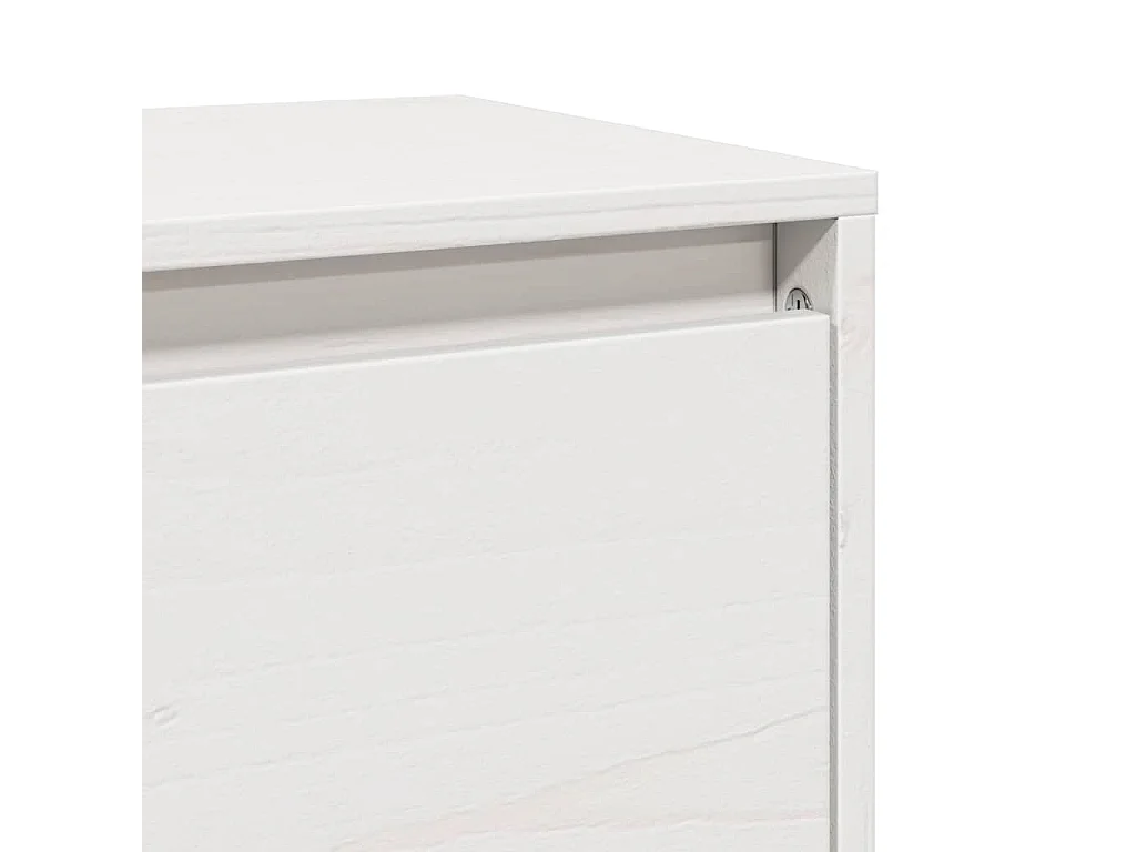 Armarios de pared 2 uds Blanco 100x30x35 cm Madera maciza de pino