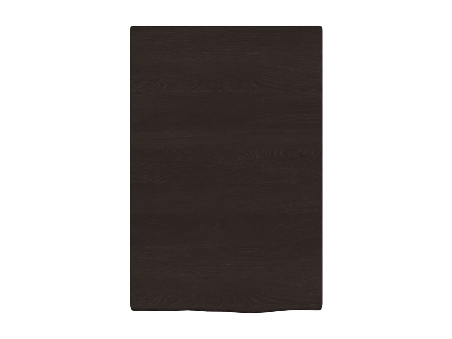 Estante de pared marrón oscuro 40x60x2 cm madera maciza de roble tratado