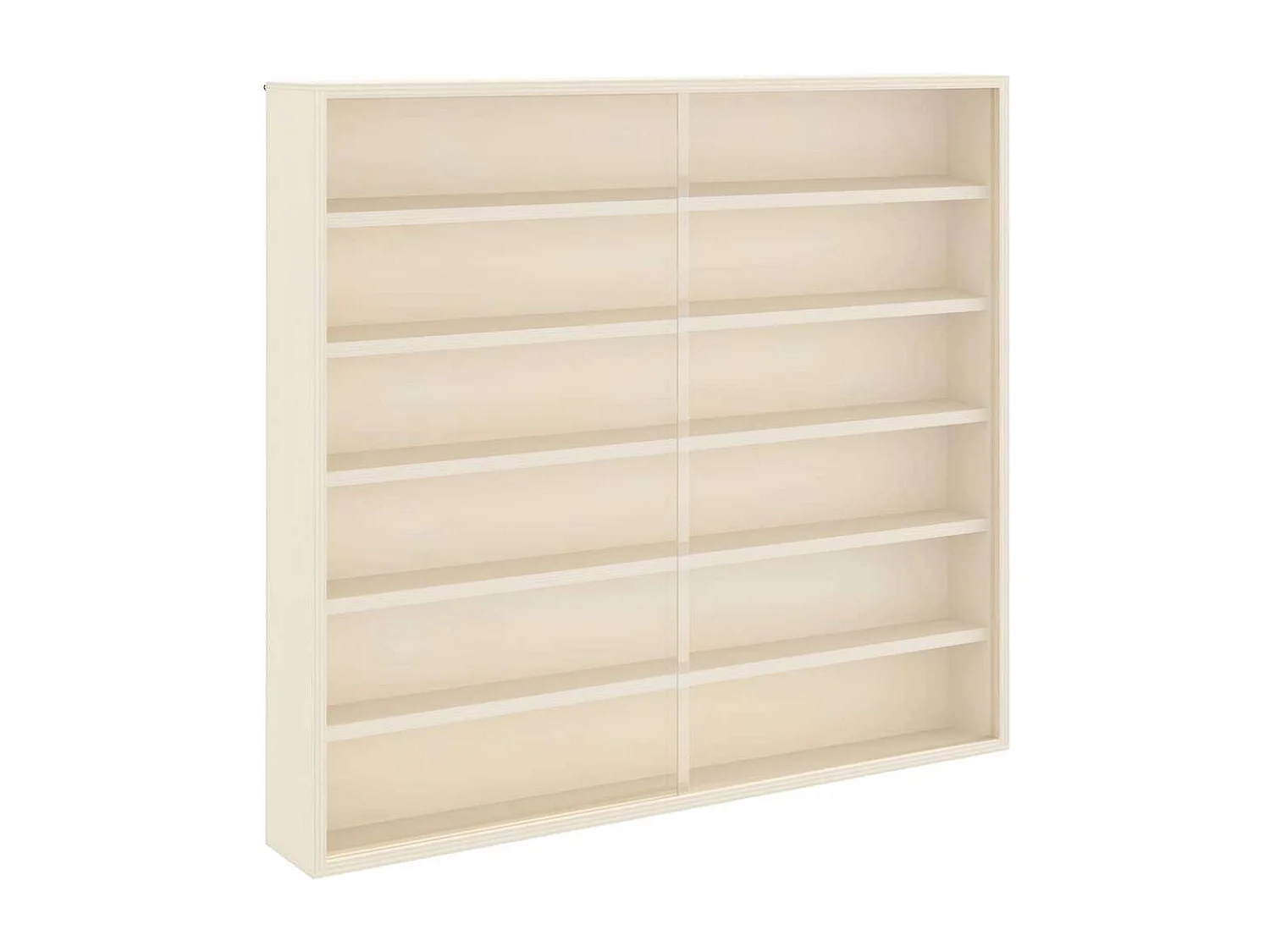 Braune Holzvitrine 60 x 8,5 x 54 cm Sperrholz