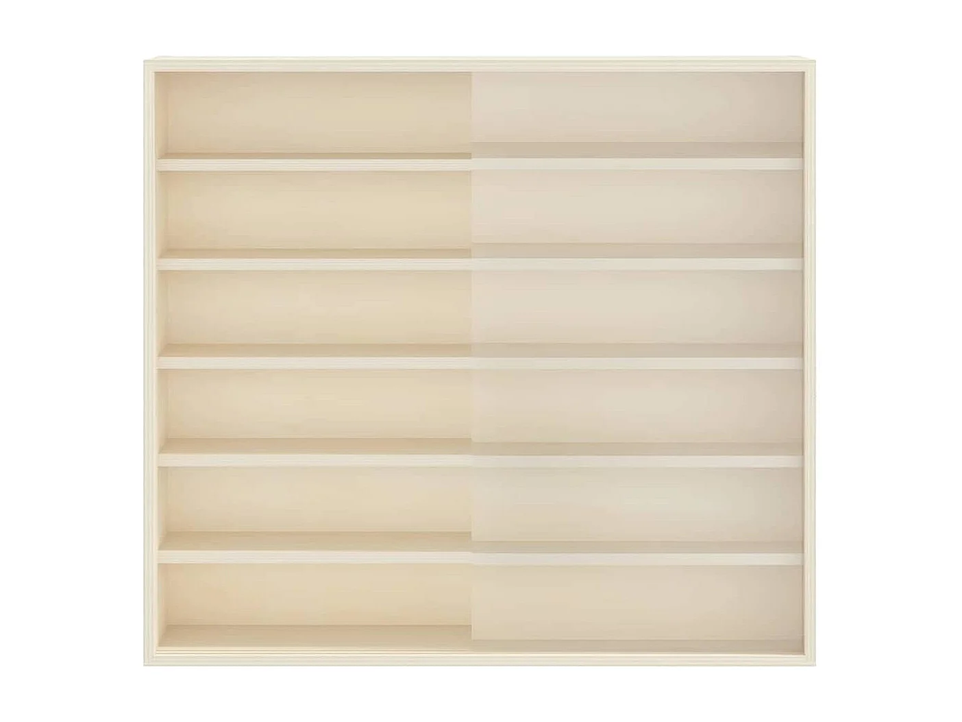 Braune Holzvitrine 60 x 8,5 x 54 cm Sperrholz