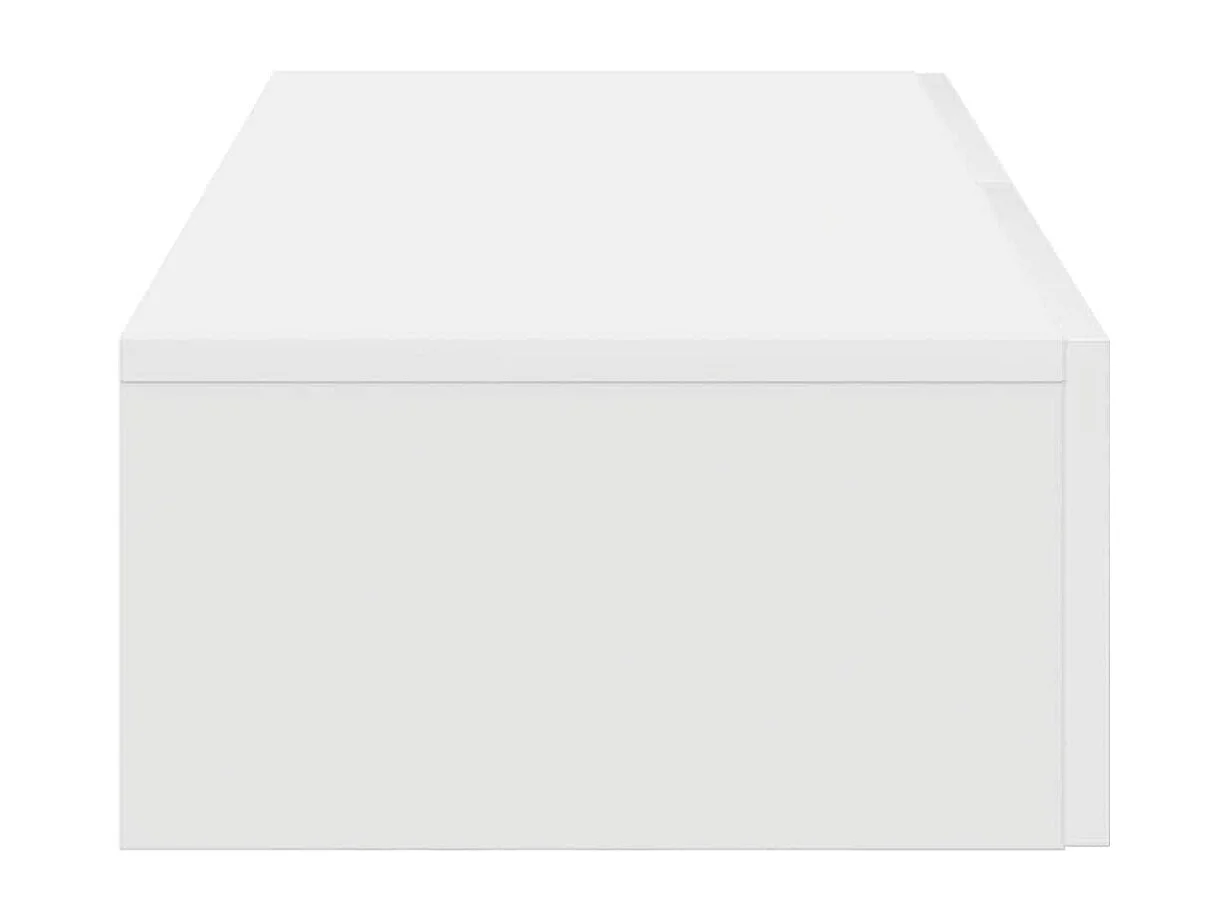 Étagère murale avec tiroirs blanc 80x33x17 cm bois d'ingénierie