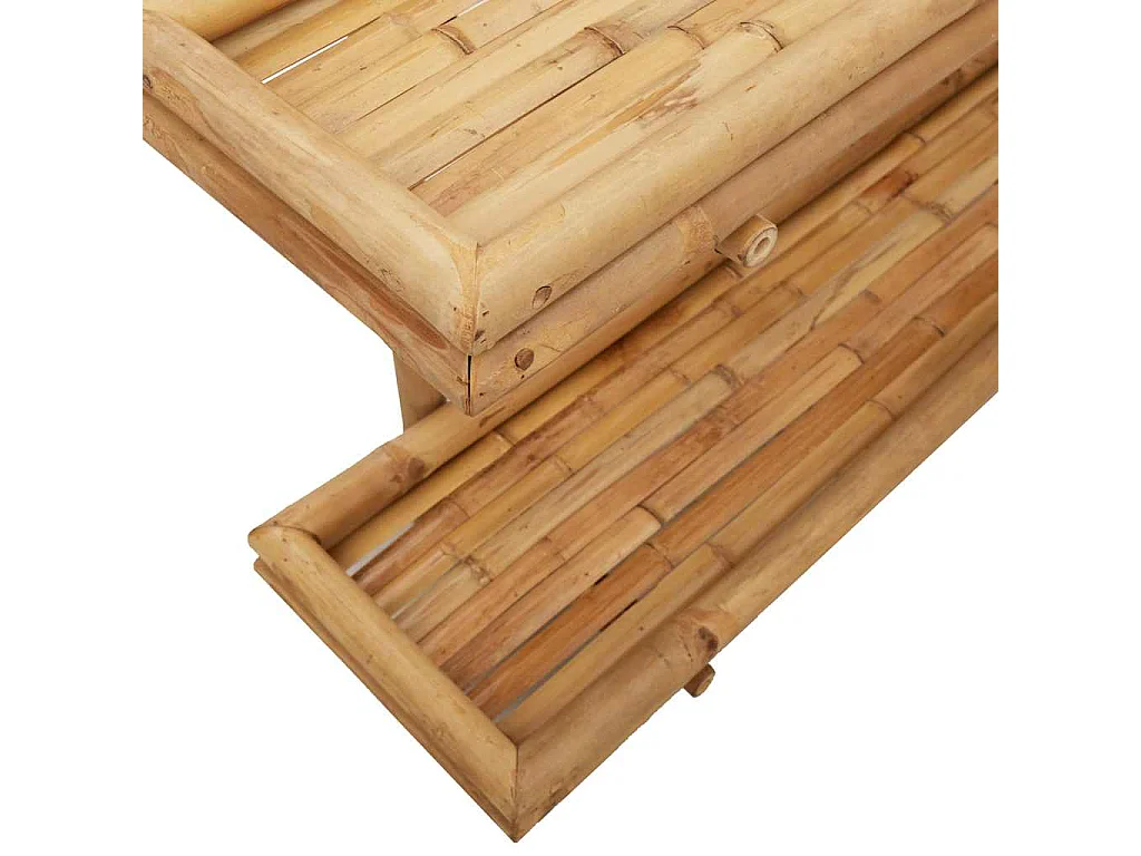 Estante de pared con balda marrón 100 x 26 x 60 cm Bambú