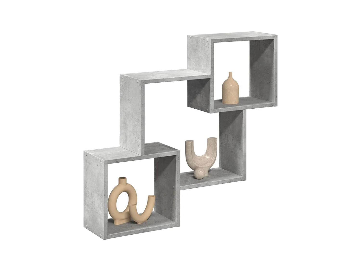 Armario de pared 78x18x71 cm madera de ingeniería gris hormigón