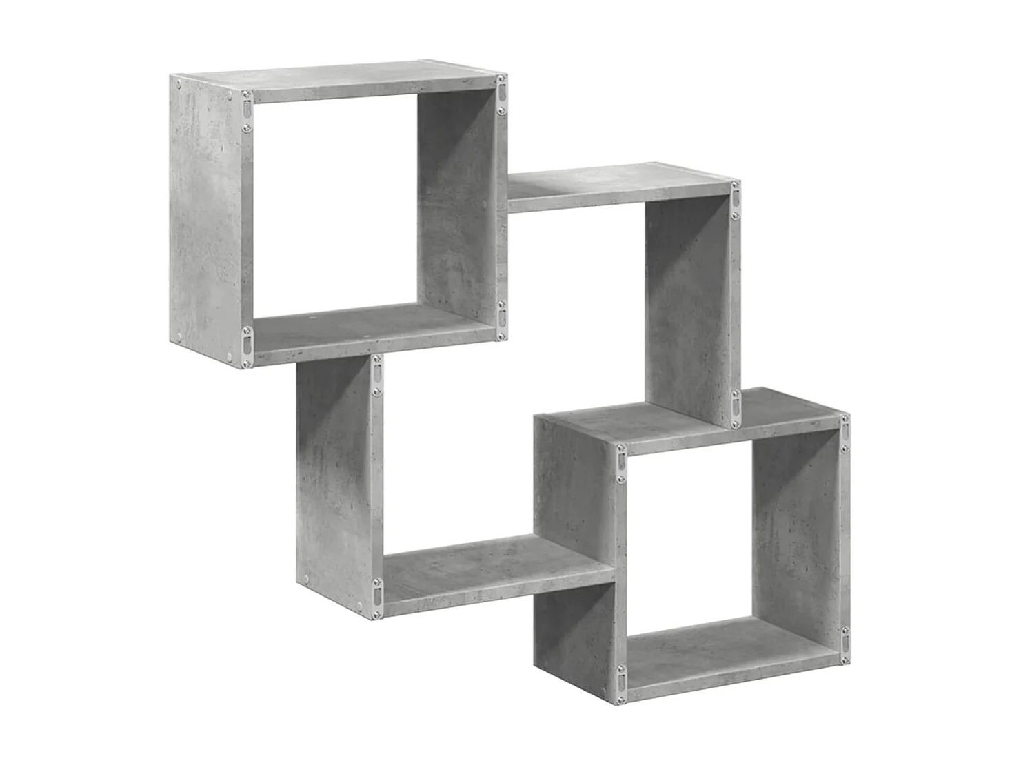 Armario de pared 78x18x71 cm madera de ingeniería gris hormigón