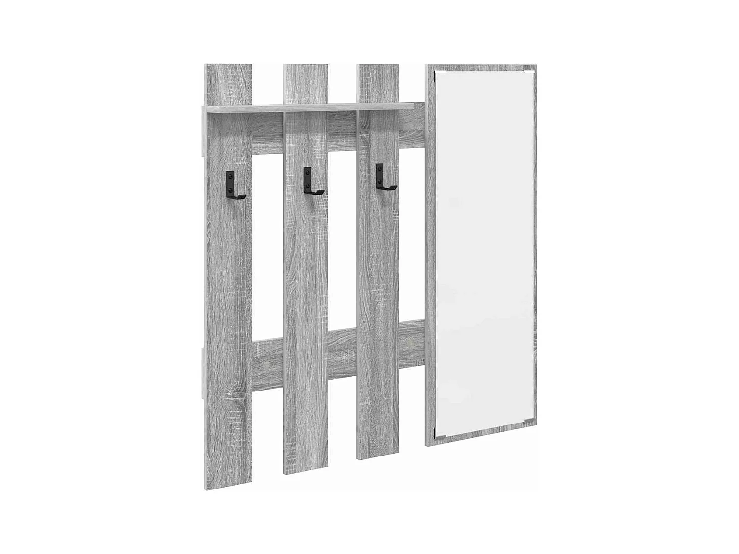 Perchero de pared Sonoma gris 100 x 10 x 100 cm