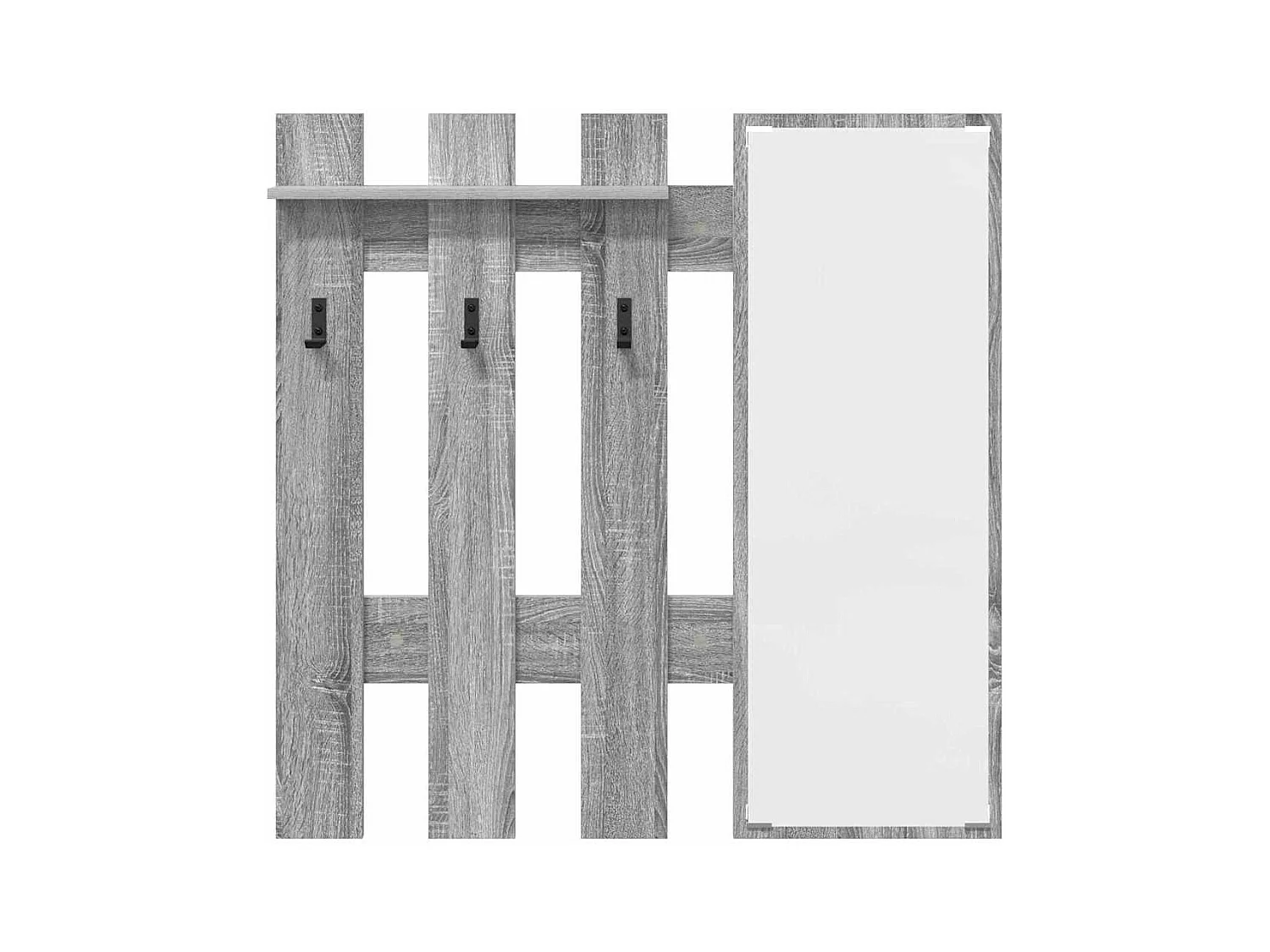 Perchero de pared Sonoma gris 100 x 10 x 100 cm