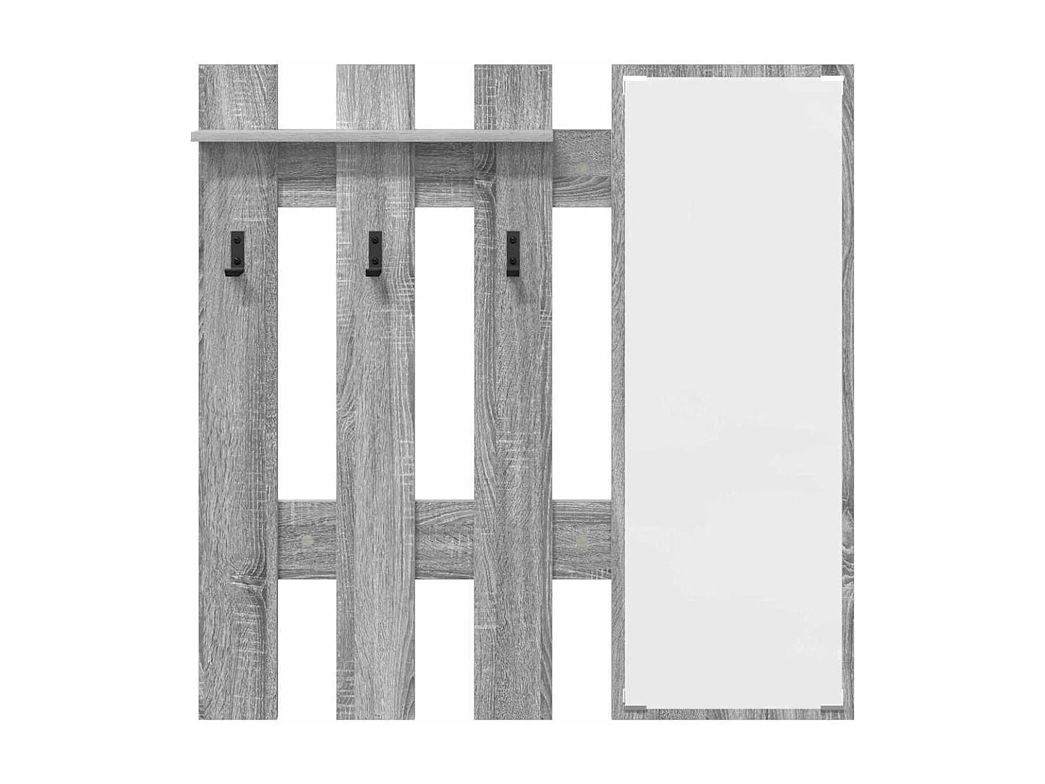 Porte-manteau mural Montage mural Gris sonoma 100 x 10 x 100 cm