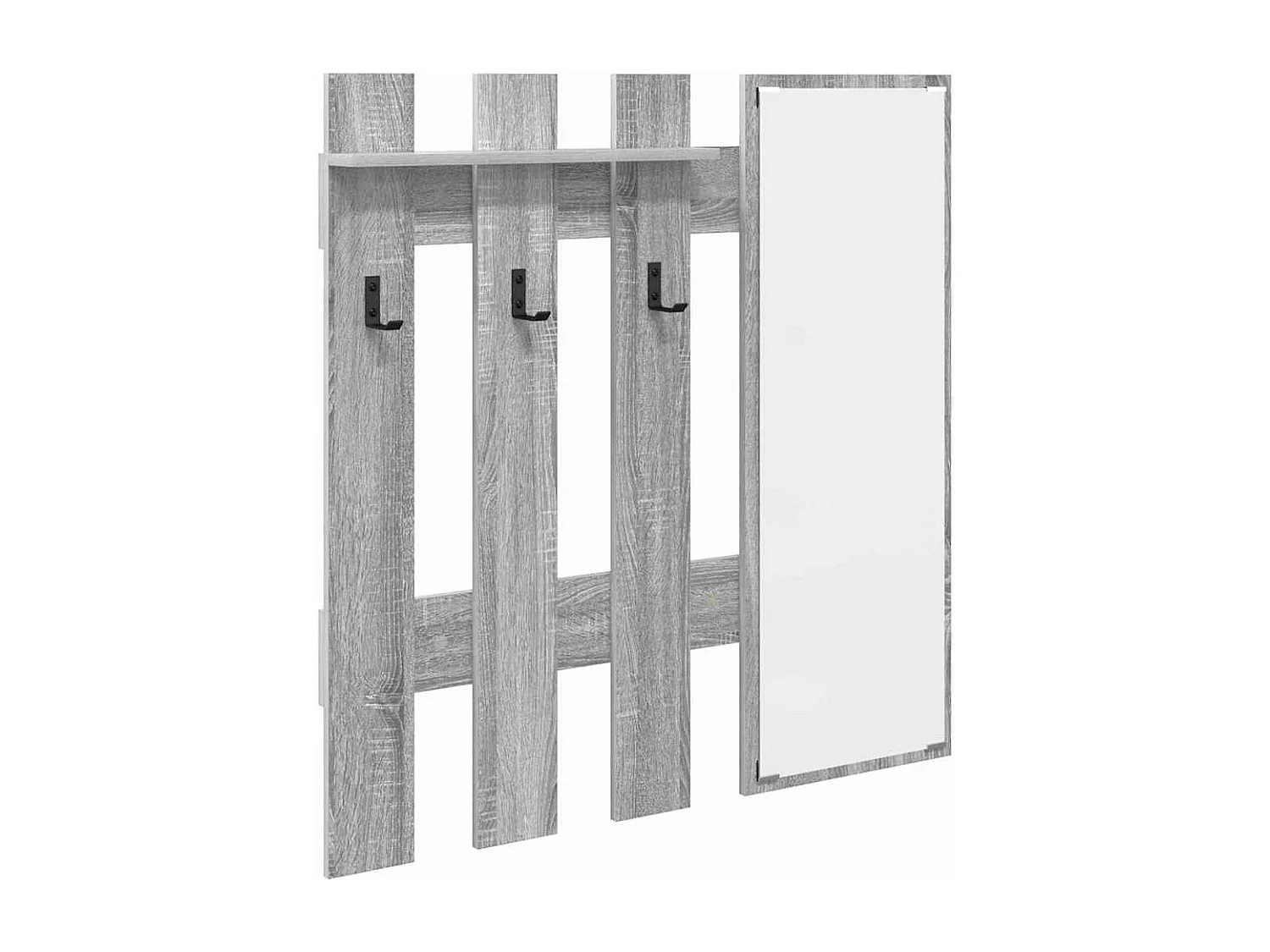Wandgarderobe Sonoma grau 100 x 10 x 100 cm