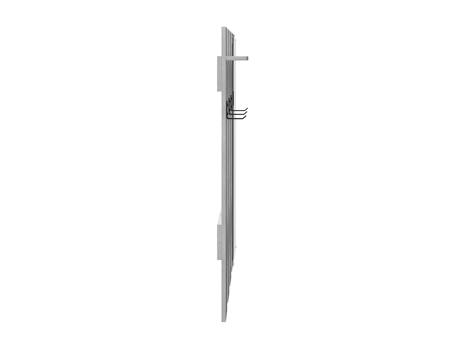 Wandgarderobe Sonoma grau 100 x 10 x 100 cm