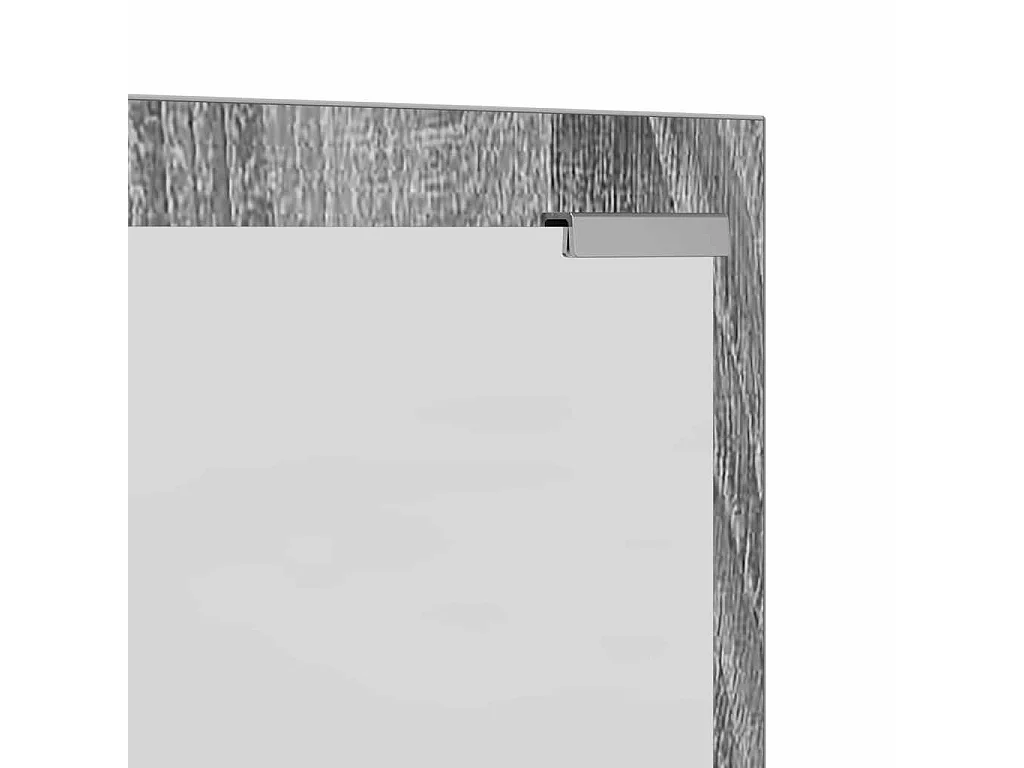 Wandgarderobe Sonoma grau 100 x 10 x 100 cm