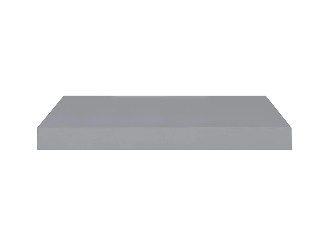 Estantes flotantes de pared 2 piezas gris 50x23x3,8 cm MDF
