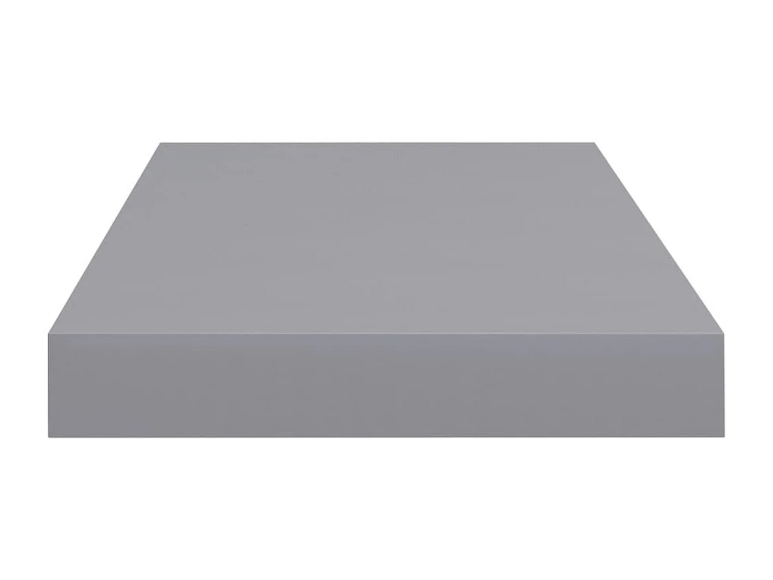 Étagères murales flottantes 2 pcs gris 50x23x3,8 cm MDF