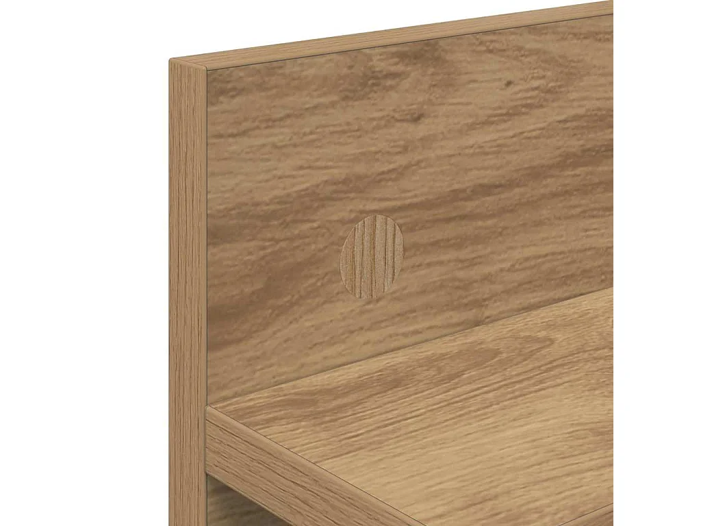 Handgemaakte eikenhouten wandkapstok 60 x 10,5 x 18 cm