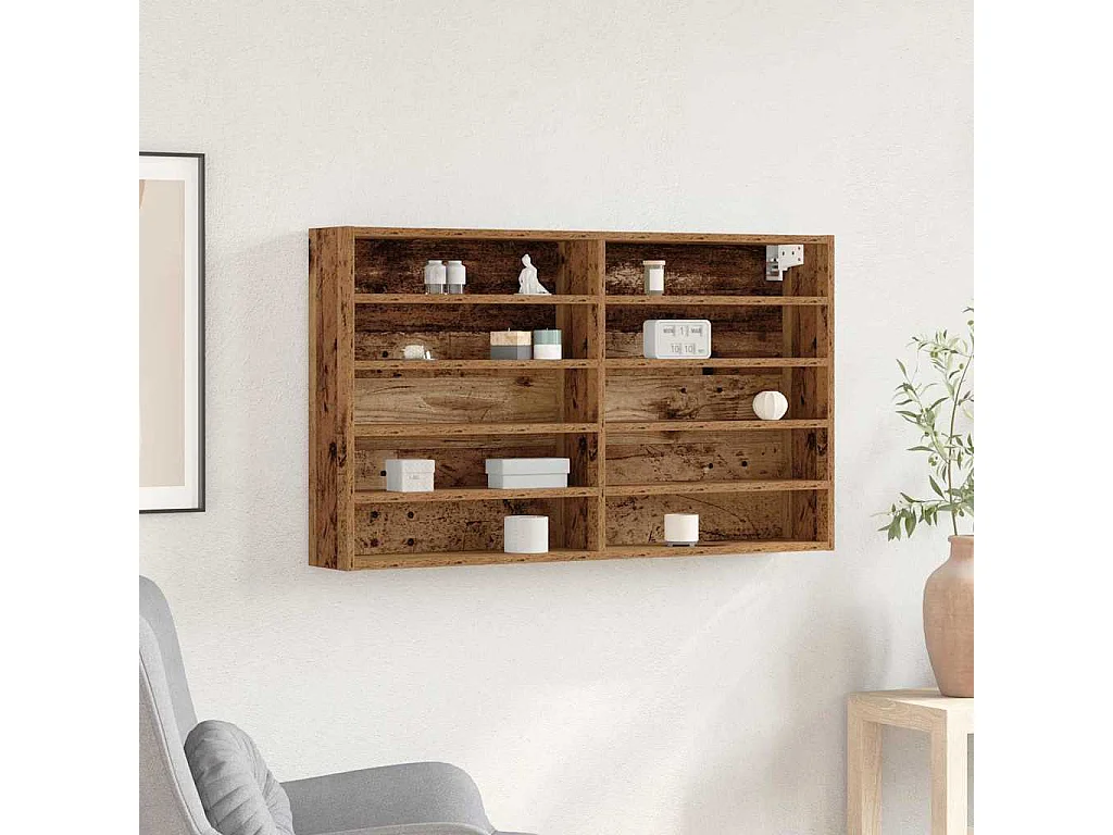 Vitrina con Estante Madera Antigua 100 x 15 x 58 cm