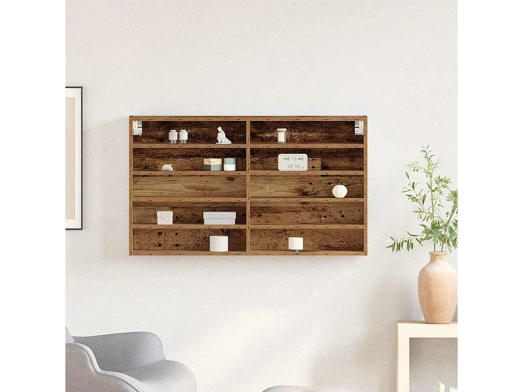 Vitrina con Estante Madera Antigua 100 x 15 x 58 cm