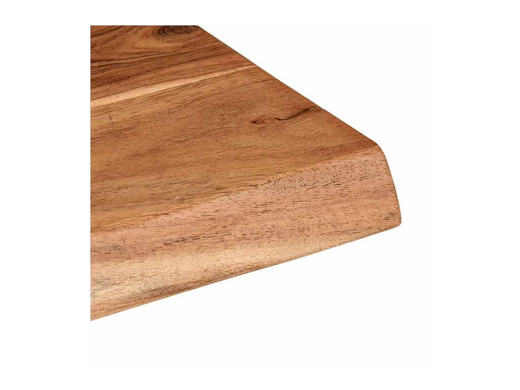 Mensole da parete 2 pezzi 60x20x3,5 cm in legno massello di acacia