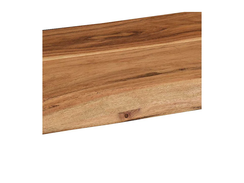 Mensole da parete 2 pezzi 60x20x3,5 cm in legno massello di acacia