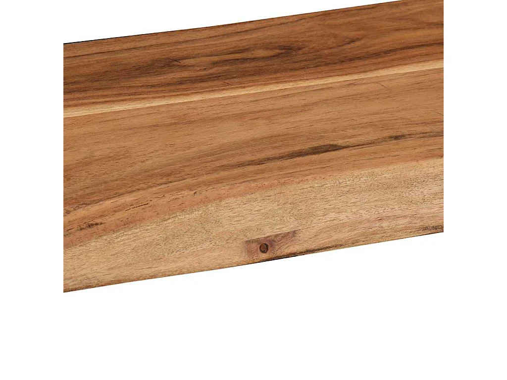 Estantes de pared 2 uds 60x20x3,5 cm madera maciza de acacia