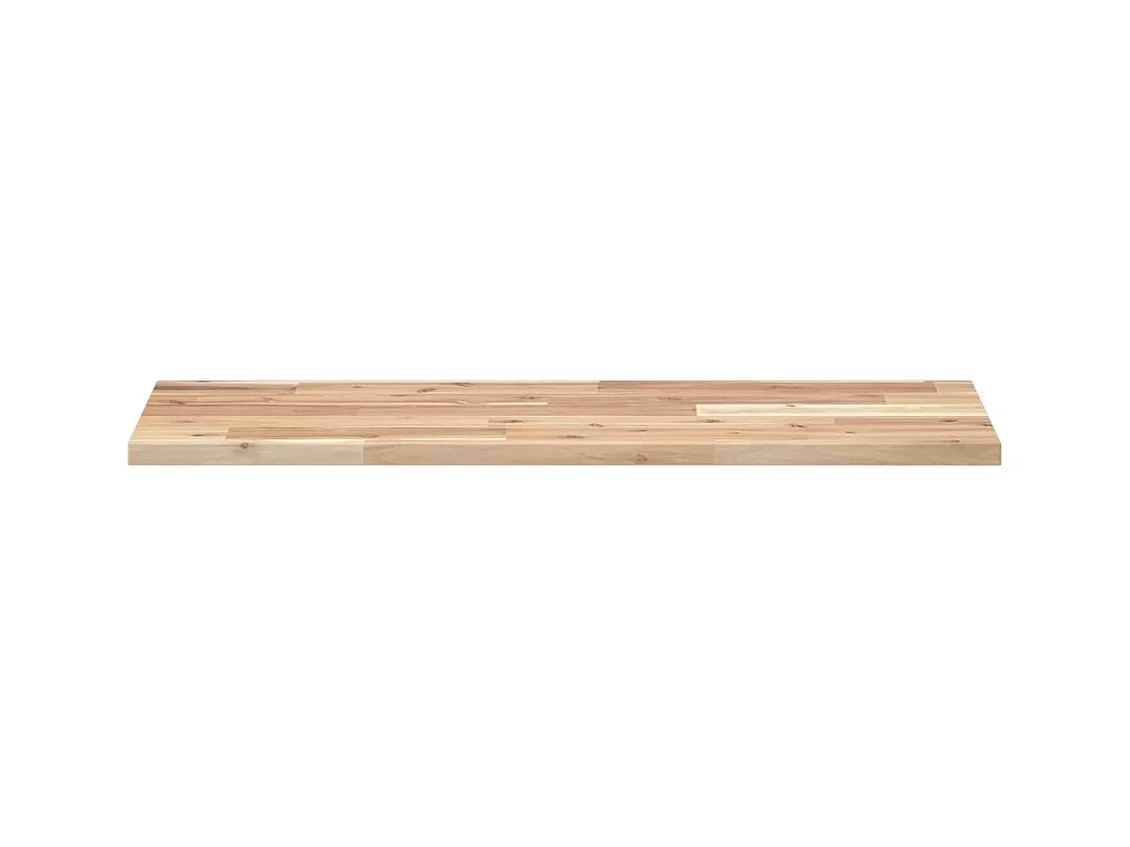 Estantes flotantes 2 uds 100x30x2 cm acacia maciza sin tratar