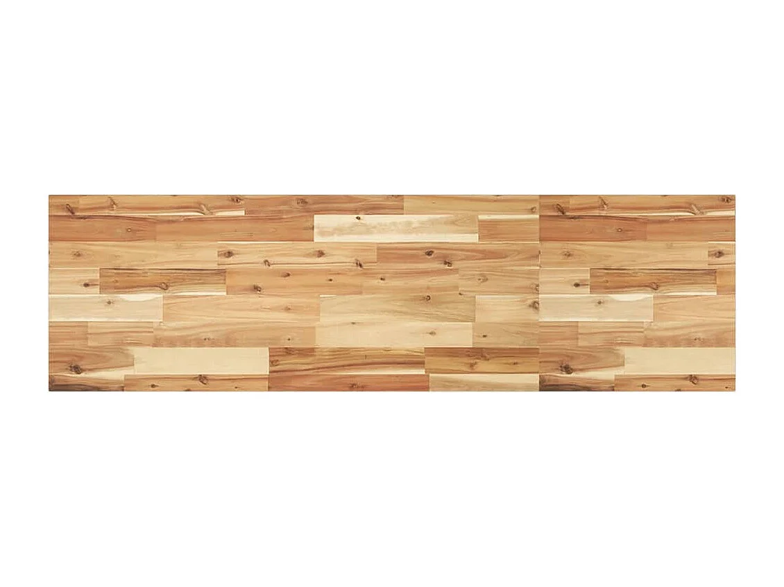 Estantes flotantes 2 uds 140x40x2 cm acacia maciza aceitada