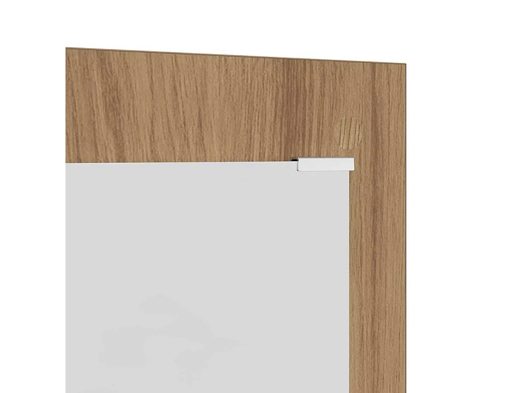 Perchero de pared de roble hecho a mano 96 x 1,5 x 90 cm