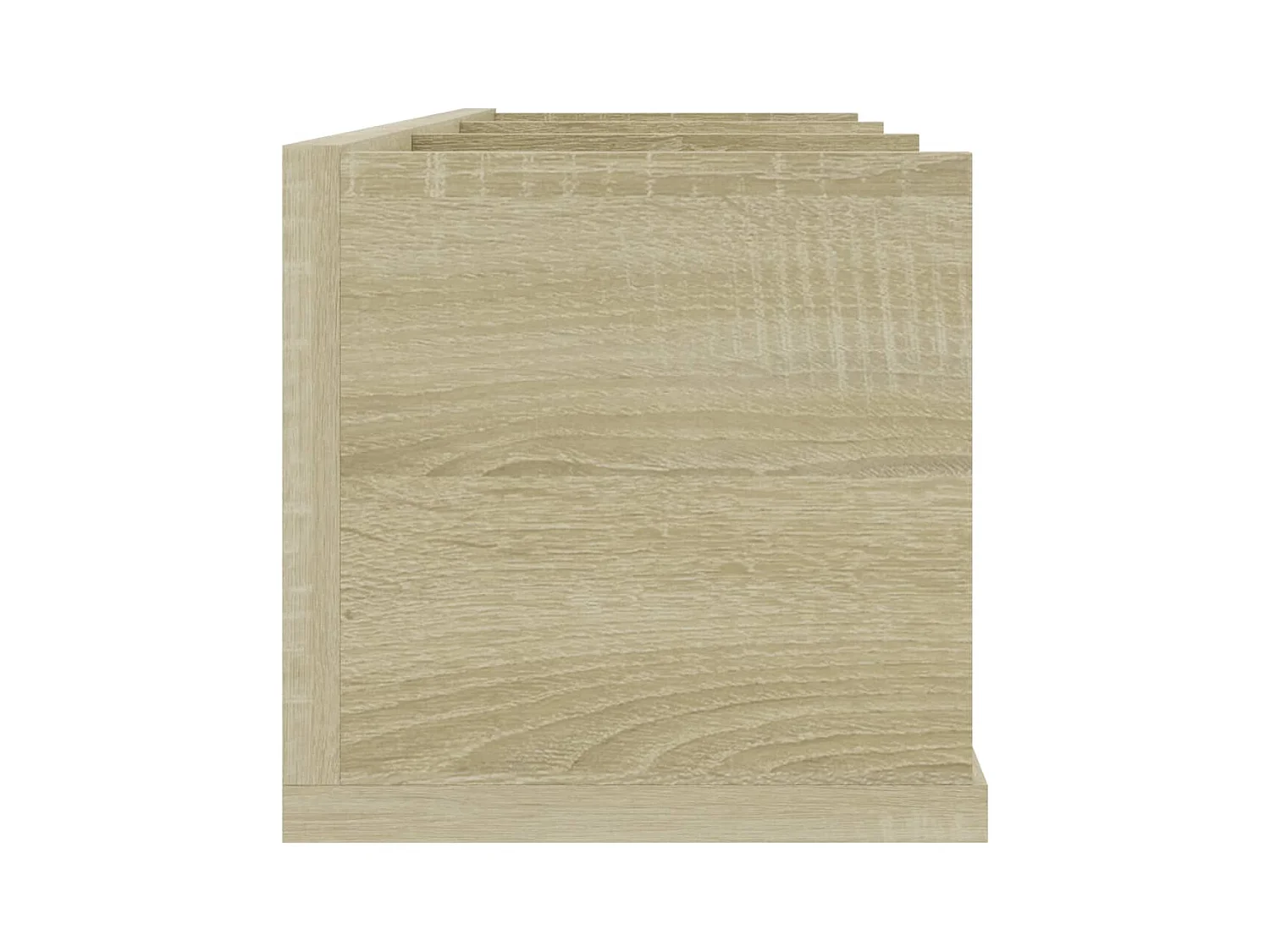 Estante de pared para CD de roble Sonoma, 75 x 18 x 18 cm, madera de ingeniería