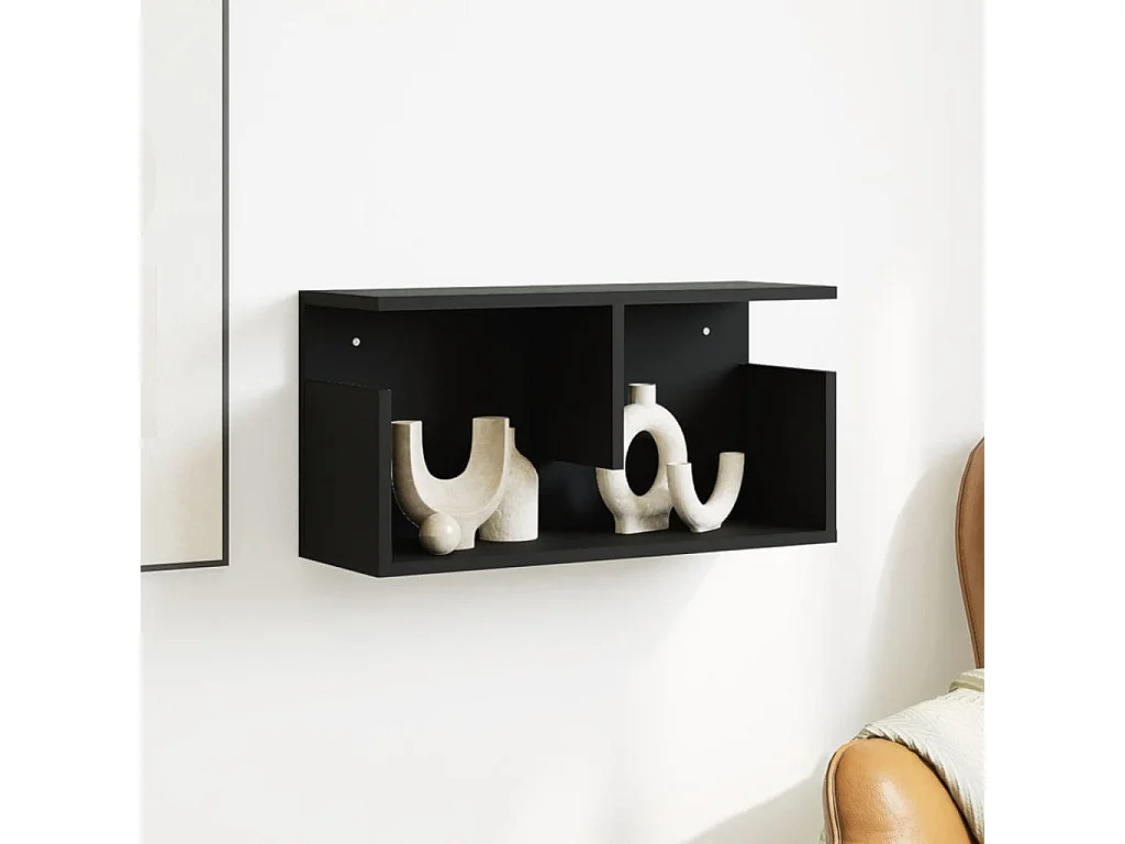 Pensile 60x20x30 cm in legno ingegnerizzato nero