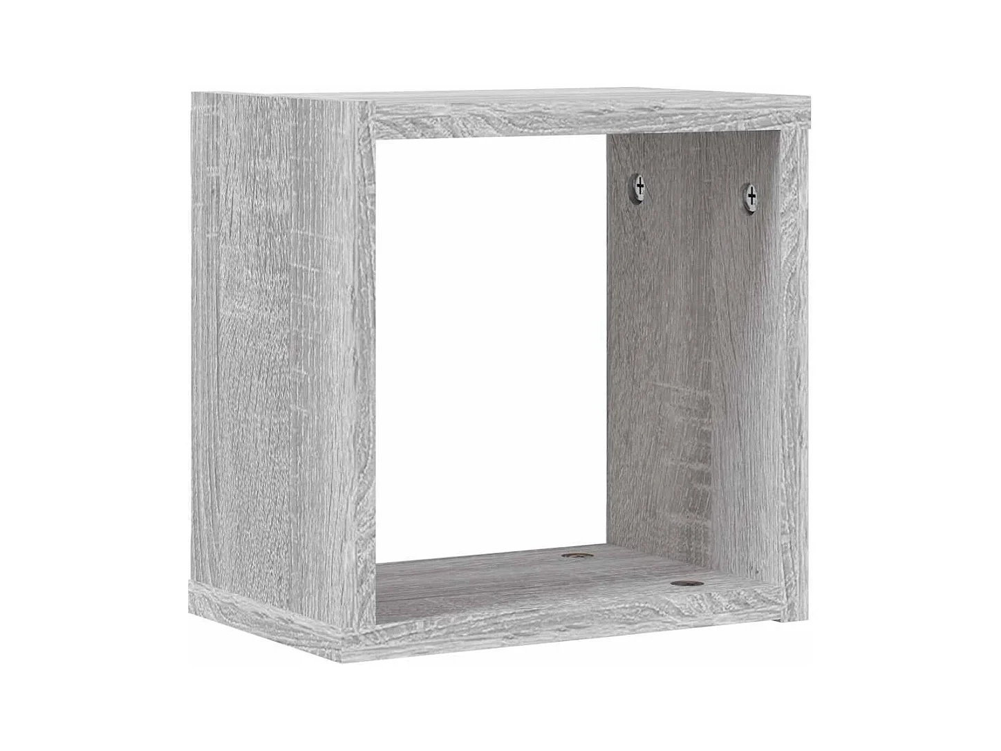 Mensole da parete 4 pezzi Grigio 26 x 15 x 26 cm Legno ingegnerizzato