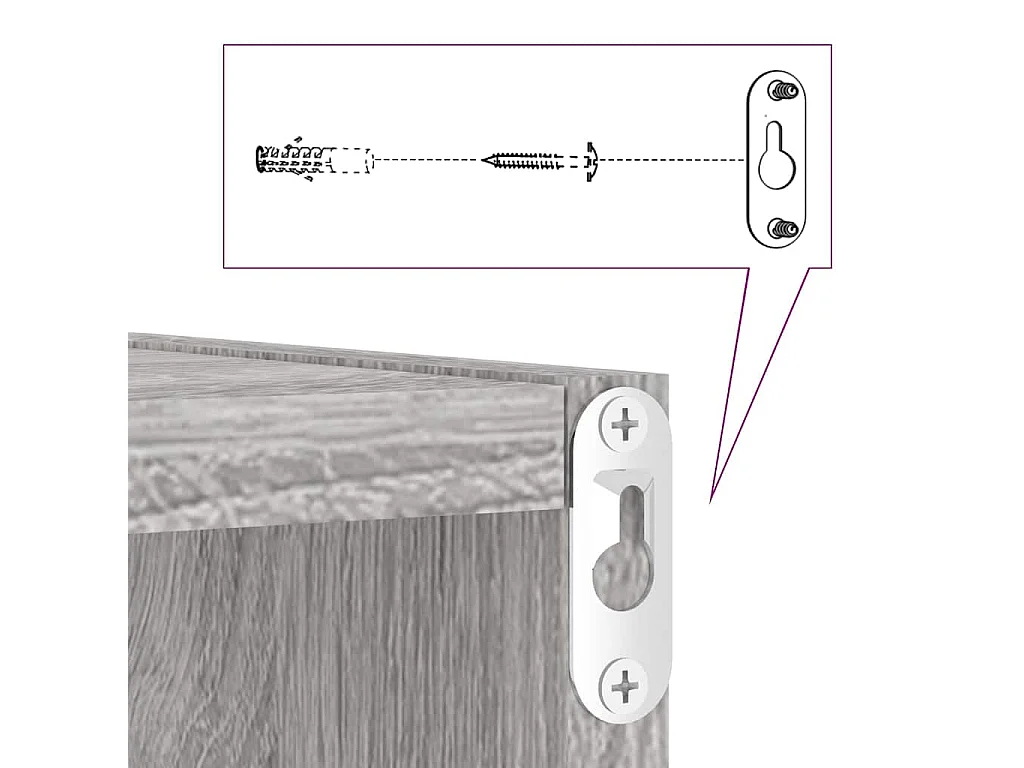 Estantes de pared 4 piezas Gris 26 x 15 x 26 cm Madera de ingeniería