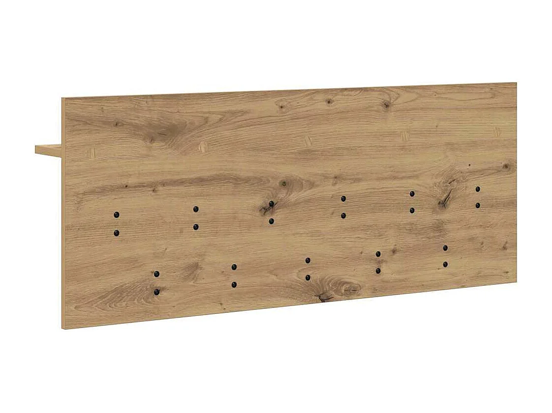 Perchero de pared de roble hecho a mano en madera de ingeniería