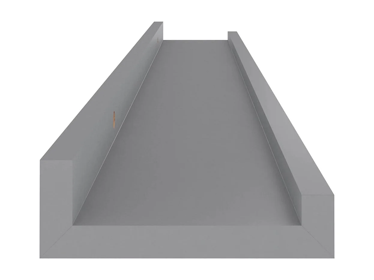 Étagères murales 4 pcs Gris 80x9x3 cm