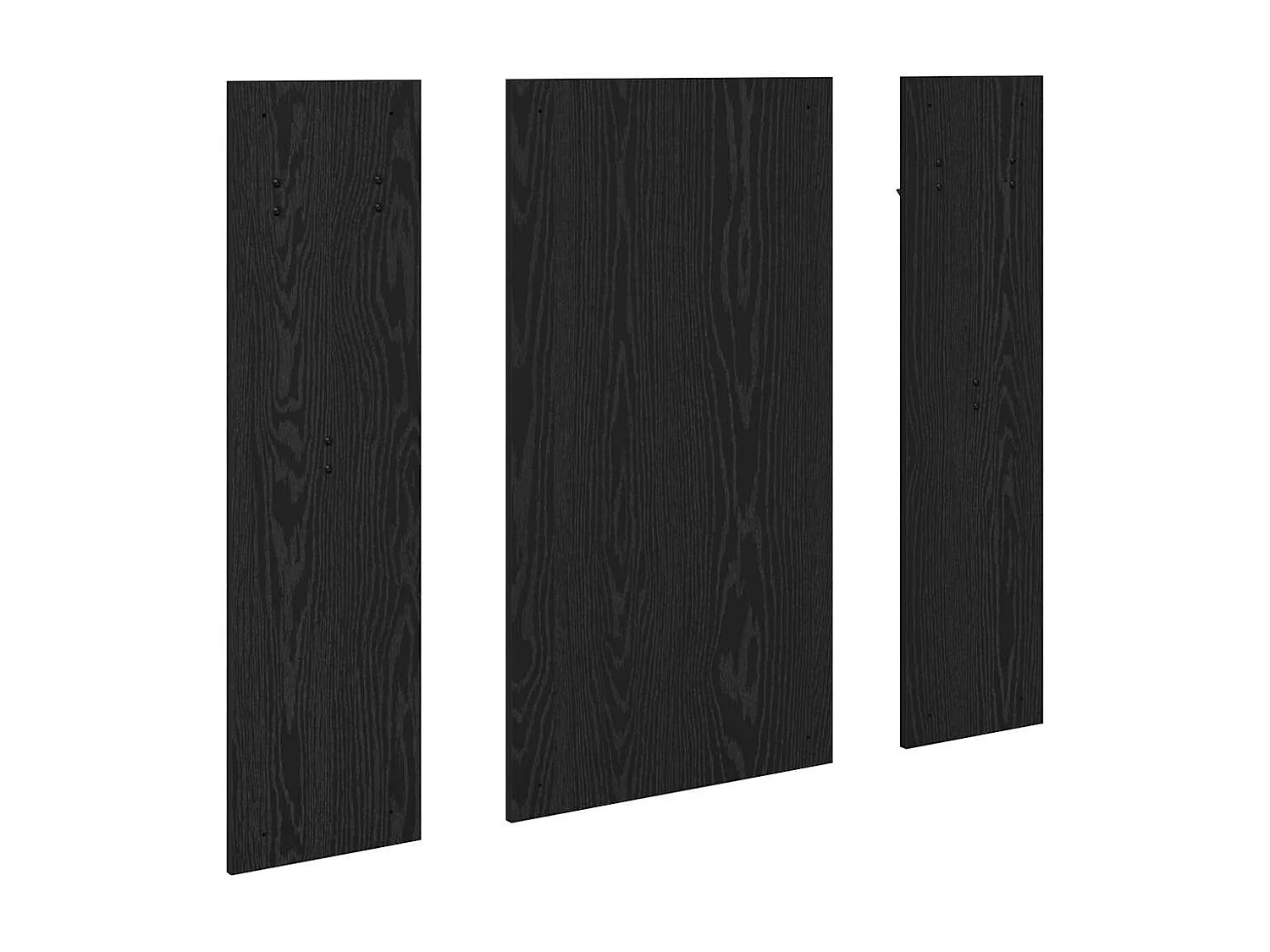 Porte-manteau mural Montage mural Chêne noir 96 x 1,5 x 90 cm